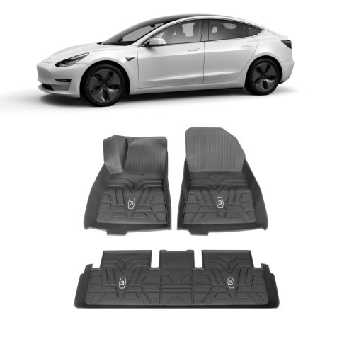 DESLE Tesla Model 3 Floor Mats.Only For Year 2017-2023. 3Pcs