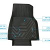 DESLE TPE Material Tesla Model Y Floor Mat.Fit Model Y 2020-2025.  3Pcs - Image 9
