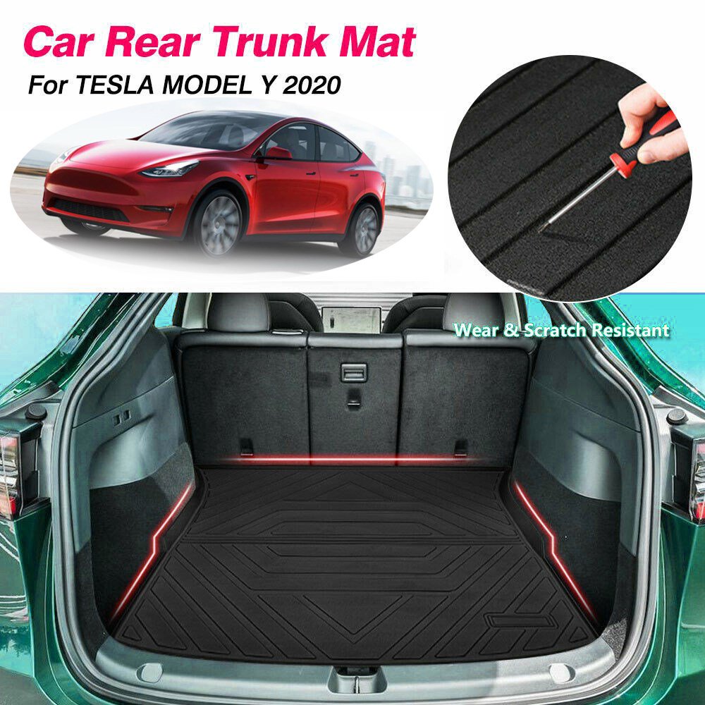 DESLE Tesla Model Y Trunk Mats.Fit Model Y 2020-2025.3Pcs - Image 5