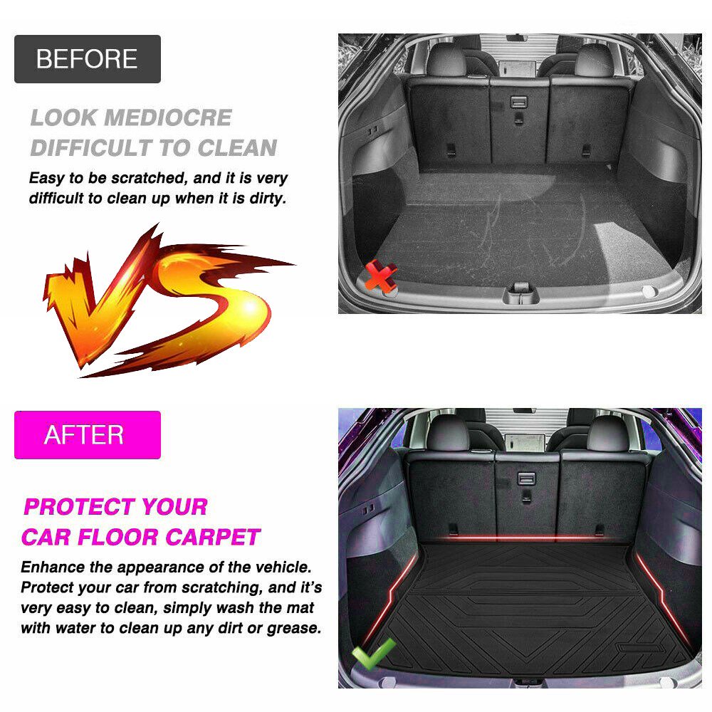 DESLE Tesla Model Y Trunk Mats.Fit Model Y 2020-2025.3Pcs - Image 6