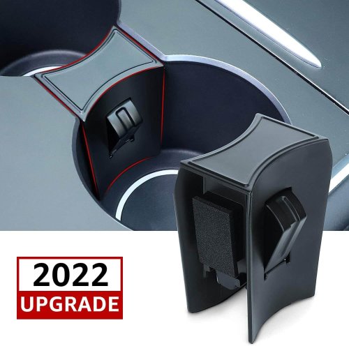 Alternative view of DESLE Tesla Model Y Cup Holder And Tesla Model 3 Cup Holder.