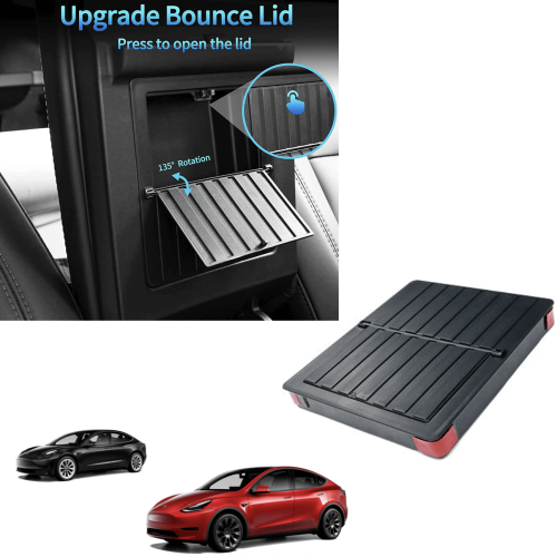 DESLE Center Console Organizer Armrest Hidden Storage Box Fits Model Y And Model 3.All Years
