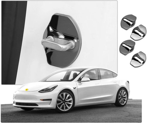 DESLE Tesla Model 3 and Model Y.Stainless Steel Door Lock Cover