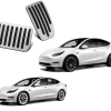DESLE Performance Pedal Covers for Tesla Model 3 And Model Y(Sliver)
