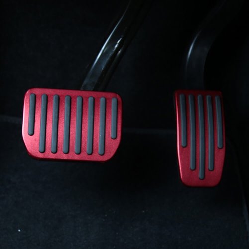 Alternative view of DESLE Performance Pedal Covers for Tesla Model 3 And Model Y(Red)
