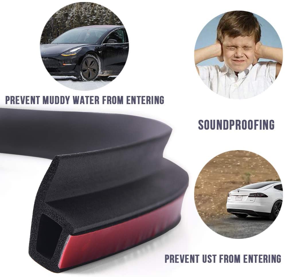 DESLE Tesla Model 3 And Model Y Door Seal Kit.Wind Noise Reduction - Image 4