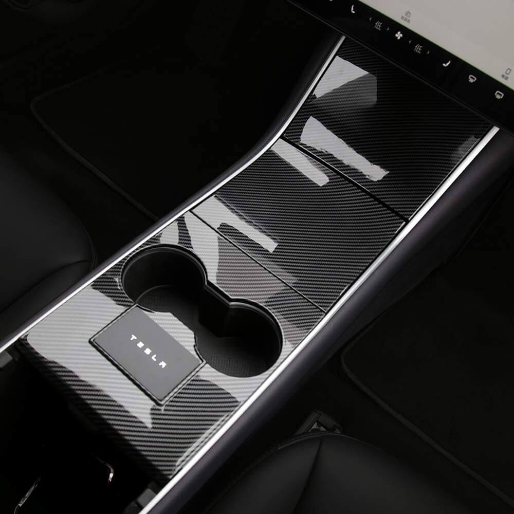 DESLE Only Fit Tesla Model 3 Center Console Cover Kit.Fit 2017-2020 Model 3, Not Fit For New Model 3.