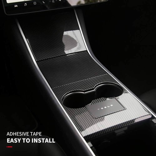 DESLE Only Fit Tesla Model Y Center Console Cover Kit.Fit 2020 Model Y, Not Fit For New Model Y 2021 And2022.