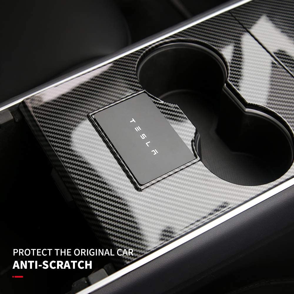 DESLE Only Fit Tesla Model 3 Center Console Cover Kit.Fit 2017-2020 Model 3, Not Fit For New Model 3. - Image 5