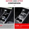 DESLE Only Fit Tesla Model 3 Center Console Cover Kit.Fit 2017-2020 Model 3, Not Fit For New Model 3. - Image 3