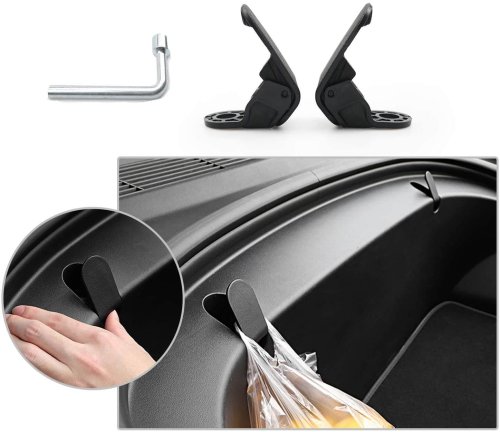 Alternative view of DESLE Tesla Model 3 Fronk Trunk Hooks.2Pcs.Only Fit 2017-2020 Model 3