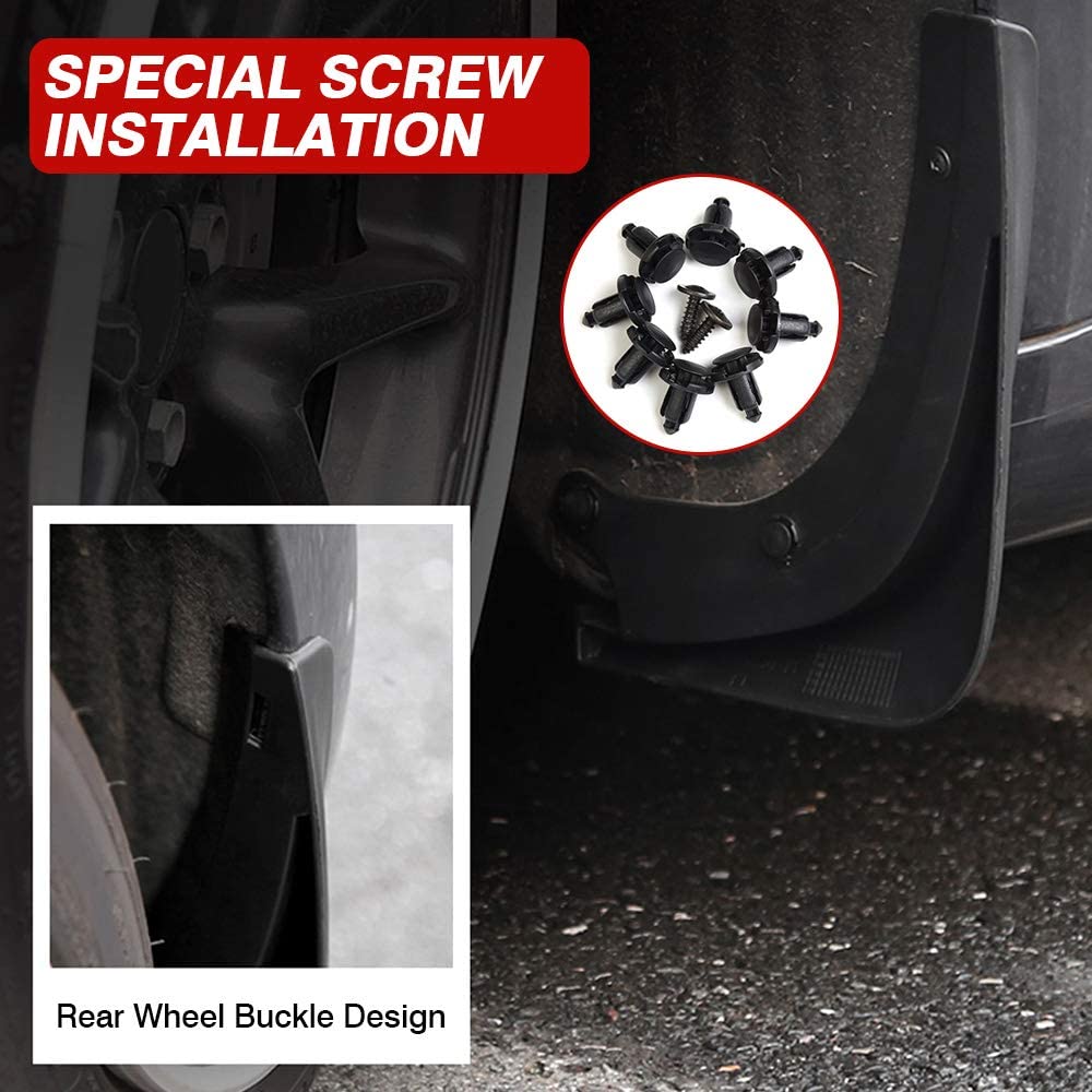 DESLE Tesla Model 3 Mud Flaps.Pack of 4.Fit 2017-2023 Model 3 - Image 3