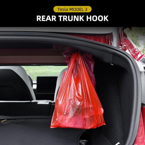 Alternative view of DESLE 2020 Tesla Model 3 Trunk Hook.Only Fit 2021-2023 Model 3.