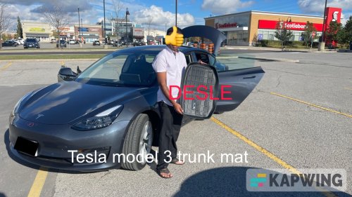 Tesla model 3 trunk mat