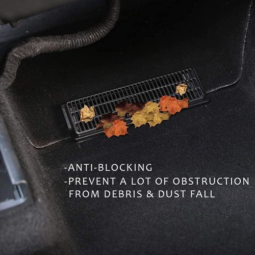 Alternative view of DESLE Tesla Model Y Seat Air Vent Cover Grill Under Front Seat Accessories(Set of 2)