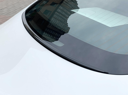 DESLE Rear Trunk Rain Deflector Water Wing Window Spoiler for Model 3 2016-2024, 3M Adhesive and Easy Installation