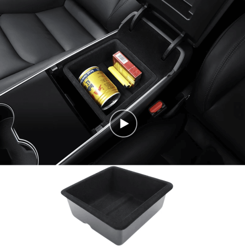 DESLE Tesla Model Y Armrest organizer.Hidden Cubby Drawer Storage Box
