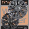 DESLE Tesla Model Y Wheel Rim Protectors Cover.Fit 2020-2025 Set of 4.Matte Black.19 Inch - Image 9