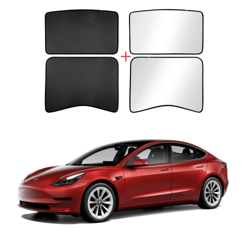 DESLE Tesla Model 3 Sunshade Glass Roof Sunshade Sunroof.Fit 2017-2023 Model 3 (4 of Set)