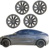 DESLE Tesla Model Y Wheel Rim Protectors Cover.Fit 2020-2025  Set of 4.Matte Black.20 Inch