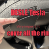 DESLE Tesla Model Y Wheel Rim Protectors Cover.Fit 2020-2025  Set of 4.Matte Black.20 Inch - Image 6