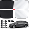DESLE Tesla Model Y Glass Roof Sunshade Sunroof Heat Roof Window Sun Protection.Set of 4 Fit 2020-2025