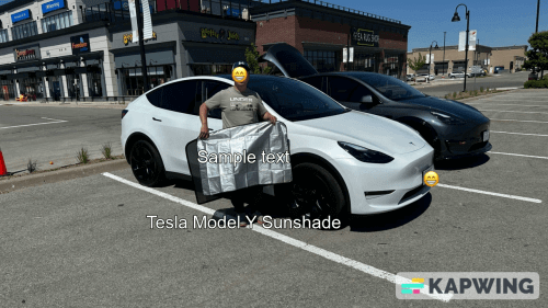 Tesla Model Y sunshade