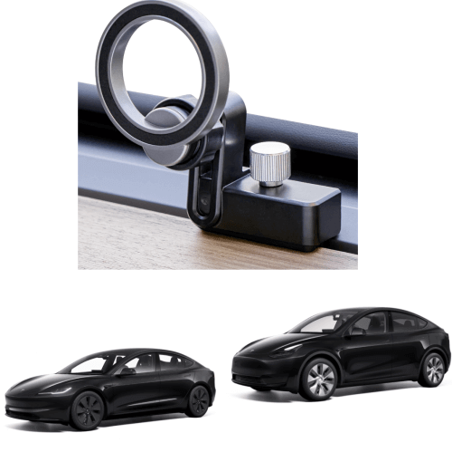 DESLE Tesla Model 3 And Model Y Phone Mount.Designed Specifically for Tesla Model 3 Model y, Tesla Model y And Tesla Model 3 Phone Holder.Compatible with All Phone