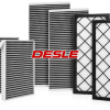 DESLE 6PCS Cabin Air Filter for Tesla Model Y 2020-2026, 2 Cabin Filters + 4 Front Trunk Air Intake Filters, Multi-Layer Activated Carbon HVAC Filter Replacement